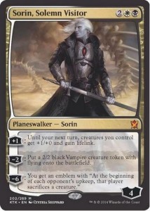 白黒神話の新ソリン「Sorin, solemn Visitor」