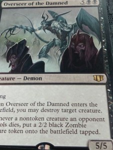 統率者2014の黒レア「Overseer of the Damned」