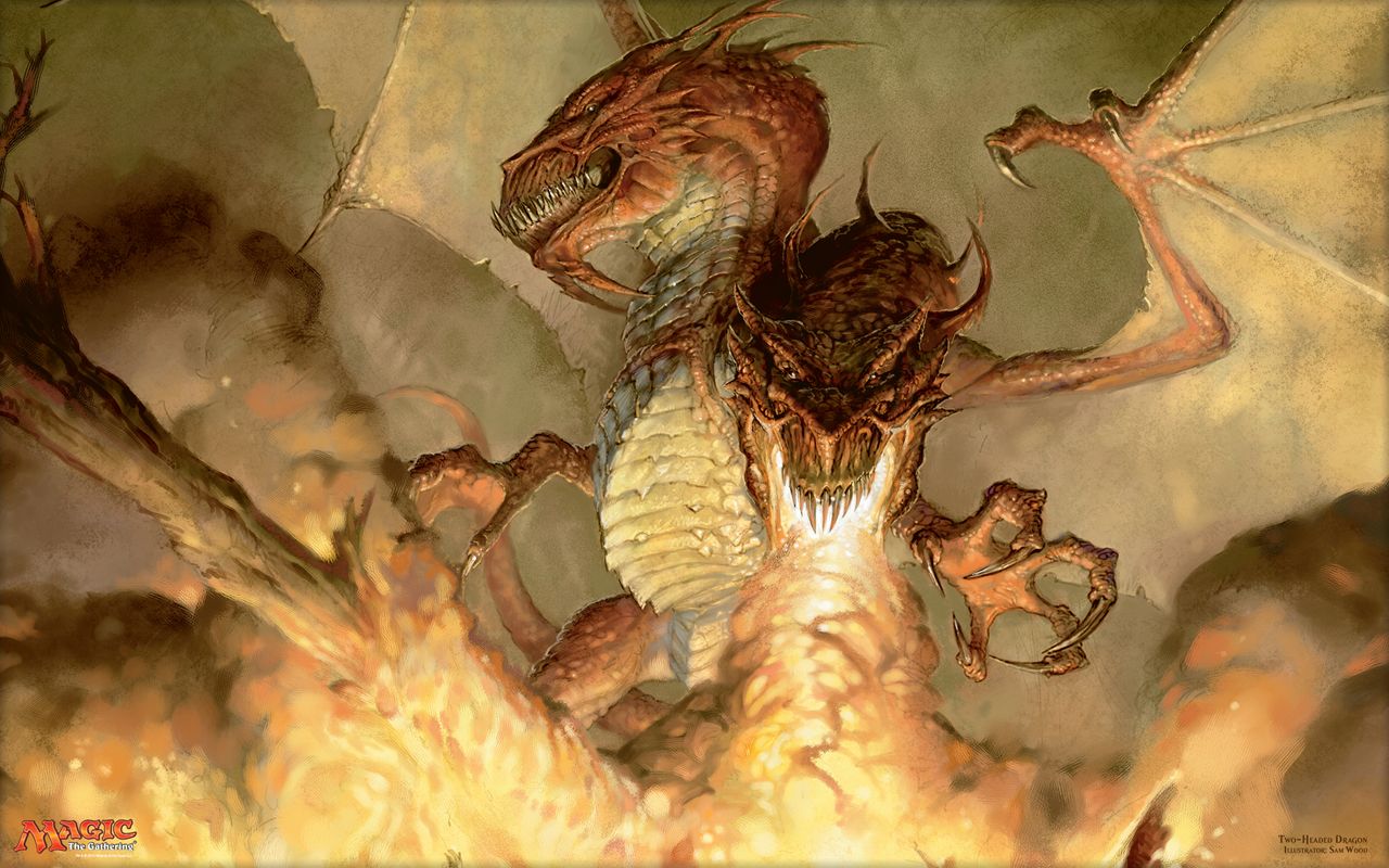双頭のドラゴン （Two-Headed Dragon）の壁紙