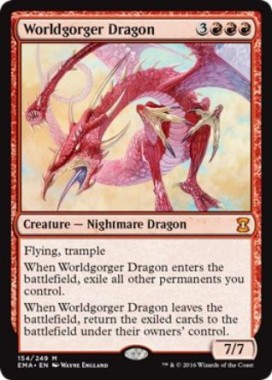 世界喰らいのドラゴン（Worldgorger Dragon）（エターナルマスターズ）