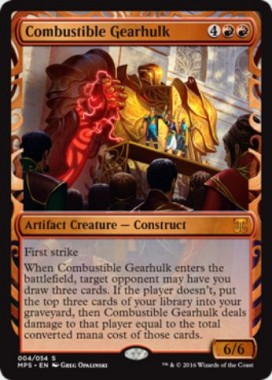 Combustible Gearhulk（Kaladesh Inventions）