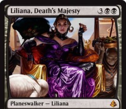 アモンケット収録の「Liliana, Death's Majesty」が公開！ゾンビトークン生産して墓地肥やし＆リアニメイトしてゾンビ化＆ゾンビ以外全破壊の能力を持った新たなリリアナ！