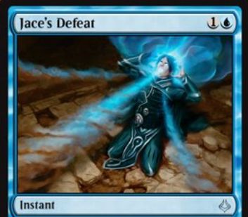 破滅の刻「Jace's Defeat」が公開！青1で青の呪文を打ち消し！もしそれがジェイス・プレインズウォーカー呪文なら追加で占術2！
