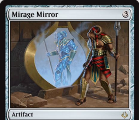 レアのアーティファクト「Mirage Mirror（破滅の刻）」が公開！3マナで設置し、2マナ支払えばターン終了時までプレインズウォーカー以外のパーマネントのコピーになれる！