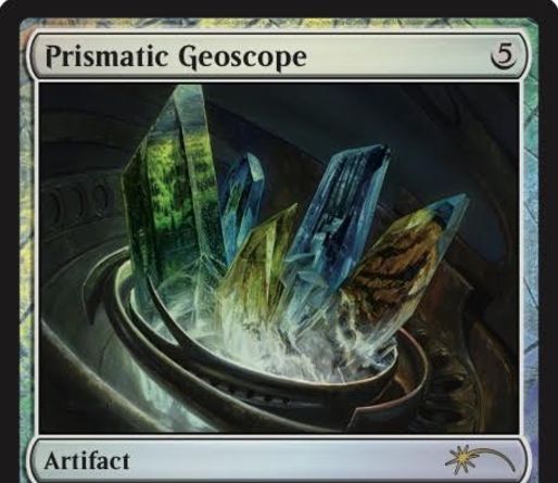 統率者2016「虹色の大地鏡（Prismatic Geoscope）」のジャッジプロモ版カードが公開！