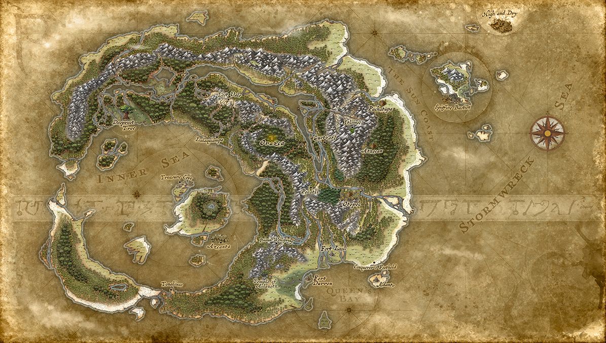 「イクサラン」の地図