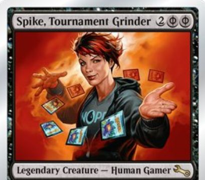 Unstable収録の人間ゲーマー Spike Tournament Grinder が公開 黒のファイレクシア マナ4点を支払うことでゲーム外の禁止カードや制限カードを手札に加える 日本語名は 大会常連 スパイク Mtg Fan マジック ザ ギャザリングの最新情報をまとめる