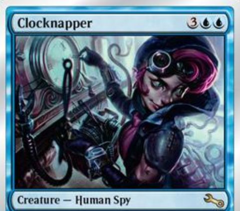 青レアのスパイ人間「Clocknapper（Unstable）」が公開！CIPで相手からフェイズを1つ奪う！