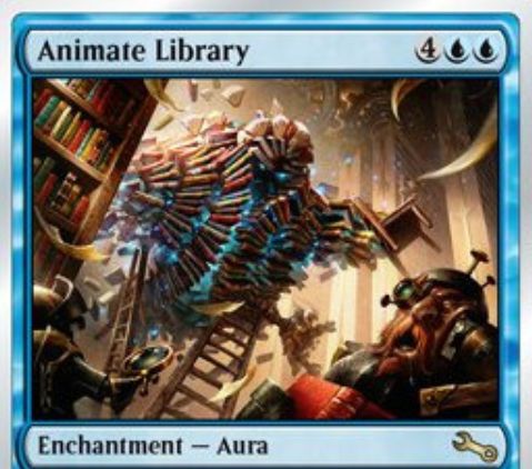 Animate Library  Rare Unstable MTG Magic The Gathering