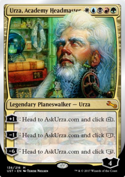 Urza, Academy Headmaster（アンステイブル ウルザ）