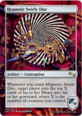 Hypnotic Swirly Disc（MTG「Unstable」収録レア・からくり）