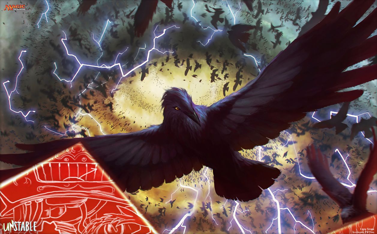 Unstable Crow Storm カラスの嵐雲 のフルアート イラストがmtg公式壁紙のラインナップに追加 公式ストーリー ワールド クラス も公開 Mtg Fan マジック ザ ギャザリングの最新情報をまとめるブログサイト