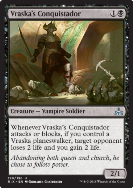 Vraska’s Conquistador（イクサランの相克 プレインズウォーカーデッキ）