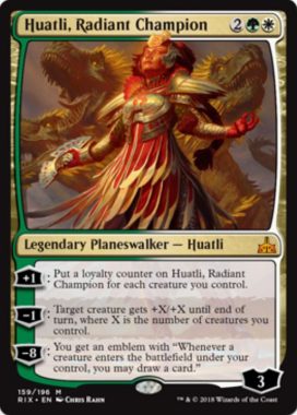 Huatli, Radiant Champion（イクサランの相克）