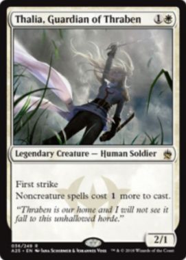 スレイベンの守護者、サリア(Thalia, Guardian of Thraben)マスターズ25