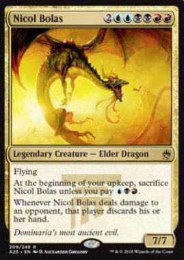 【マスターズ25】ニコル・ボーラス(Nicol Bolas)がレジェンズより再録！イラストはFtV版を採用！