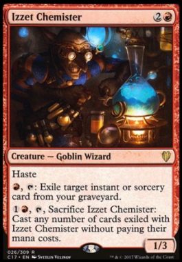 イゼットの薬術師(Izzet Chemister)統率者2017