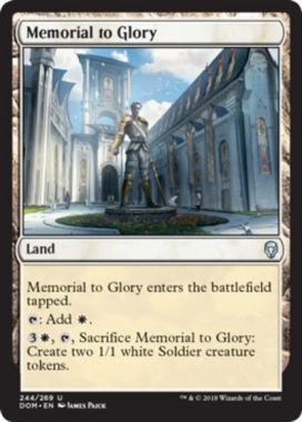 Memorial to Glory：ドミナリア・アンコモン土地