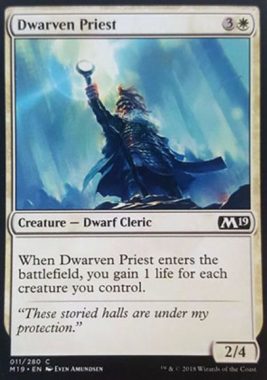 Dwarven Priest(新規カード)基本セット2019