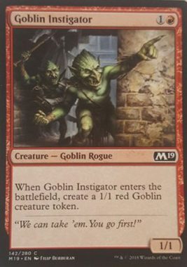 Goblin Instigator(新規カード)基本セット2019