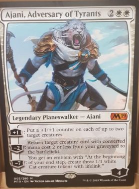 Ajani, Adversary of Tyrants（基本セット2019 英語版）