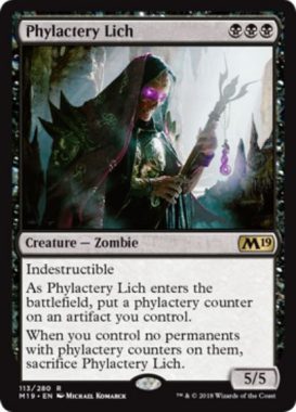 聖句札の死者(Phylactery Lich)基本セット2019