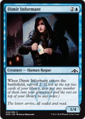 Dimir Informant（ラヴニカのギルド）英語版