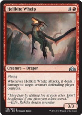 Hellkite Whelp（ラヴニカのギルド）英語版