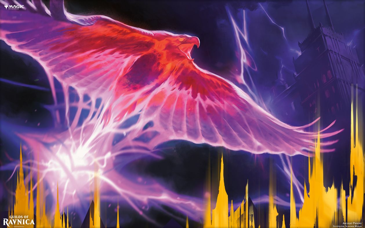 【アート】弧光のフェニックス（ラヴニカのギルド）がMTG公式壁紙のラインナップに追加！ギルド「ボロス」に属する伝説神話天使！