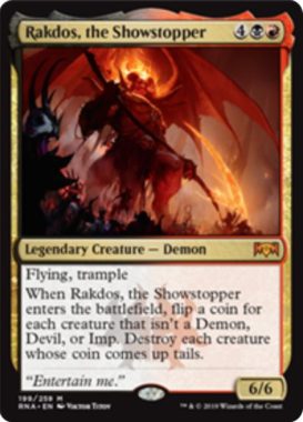 Rakdos, the Showstopper（ラヴニカの献身）英語版