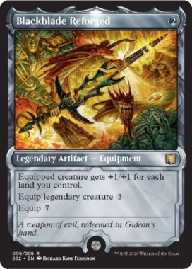 Blackblade Reforged(再鍛の黒き剣)（MTG「Signature Spellbook: Gideon」収録）