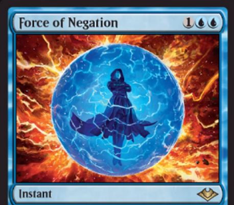 否定の力 モダンホライゾン 青レアのインスタント Force Of Negation が公開 ピッチ コストでも唱えられる 非クリーチャー呪文を 打ち消すカウンター Mtg Fan マジック ザ ギャザリングの最新情報をまとめるブログサイト