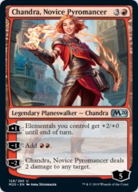 Chandra, Novice Pyromancer（基本セット2020）