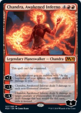 Chandra, Awakened Inferno（MTG「基本セット2020」収録）