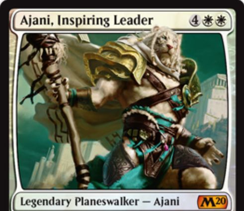 【基本セット2020】PWデッキ収録の新アジャニ「Ajani, Inspiring Leader」が公開！
