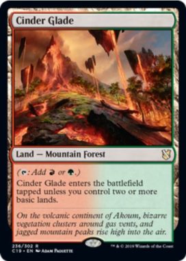 燃えがらの林間地(Cinder Glade)：MTG「統率者2019」再録