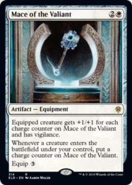 【MTGデッキ】《勇敢な者の鎚鉾(Mace of the Valiant)》の採用デッキレシピ情報まとめ