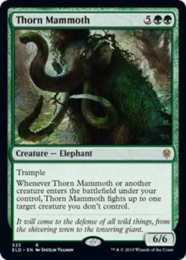 【MTGデッキ】《茨のマンモス(Thorn Mammoth)》の採用デッキレシピ情報まとめ