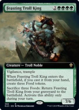Feasting Troll King（エルドレインの王権 拡張アート）