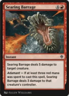 Searing Barrage（エルドレインの王権）