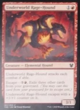 (Underworld Rage-Hound)：MTG「テーロス還魂記」非公式スポイラーより