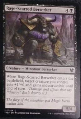 (Rage-Scarred Berserker)：MTG「テーロス還魂記」非公式スポイラーより