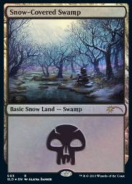 Snow-Covered Swamp：Secret Lair「Eldraine Wonderland」収録