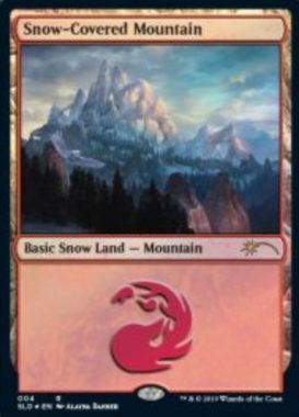 Snow-Covered Mountain：Secret Lair「Eldraine Wonderland」収録