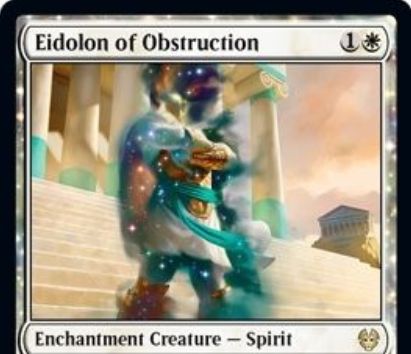 障害の幻霊 Eidolon Of Obstruction Mtg テーロス還魂記 収録の白エンチャント スピリットが公開 2マナ2 1先制攻撃 対戦相手のpwの忠誠度能力に追加1マナを要求 Mtg Fan マジック ザ ギャザリングの最新情報をまとめるブログサイト