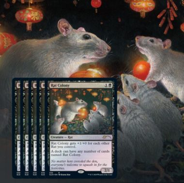 《ネズミの群棲/Rat Colony》：Secret Lair「Year of the Rat」収録