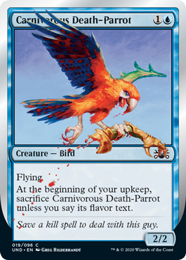 (Carnivorous Death-Parrot)：Unsanctioned