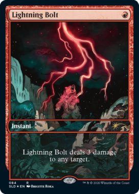 Brigitte Roka新規アートの《稲妻/Lightning Bolt》（MTG「Secret Lair」収録）