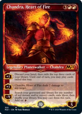 Chandra, Heart of Fire（基本セット2021）