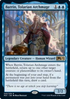 Barrin, Tolarian Archmage（基本セット2021）